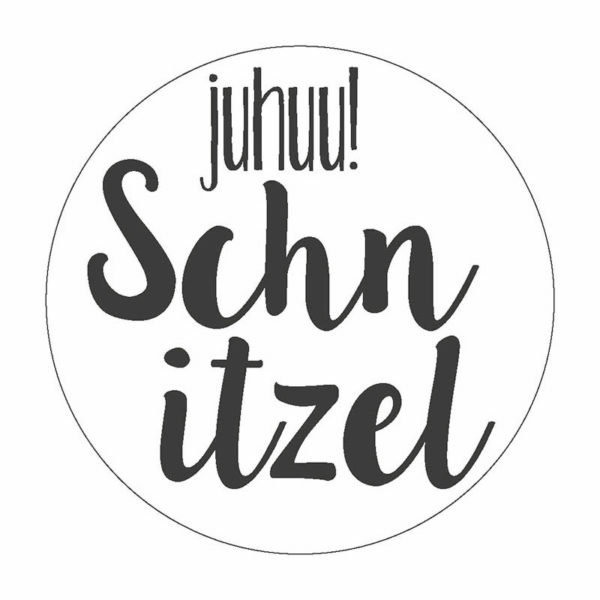 Schnitzel Button Magnet Bilder Frau Schnobel Grafik