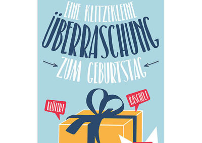 Skorpion Verlag Karte Geburtstag Klappkarte Geburtstagskarte Frau Schnobel Grafik Front 5