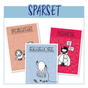 Set Sparpaket Karte Rapü Design Postkarte